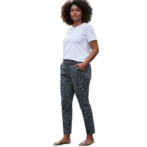 NWOT BODEN Navy Blue Daisy Floral Print Richmond Ankle Trouser Chino Pants 12 R